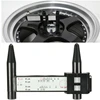 Wheel Rim Bolt Pattern Sliding PCD Measuring Tool Gauge Ruler 8 Holes PCD Ruler Lugs Hub Pitch Measurement Tool 6