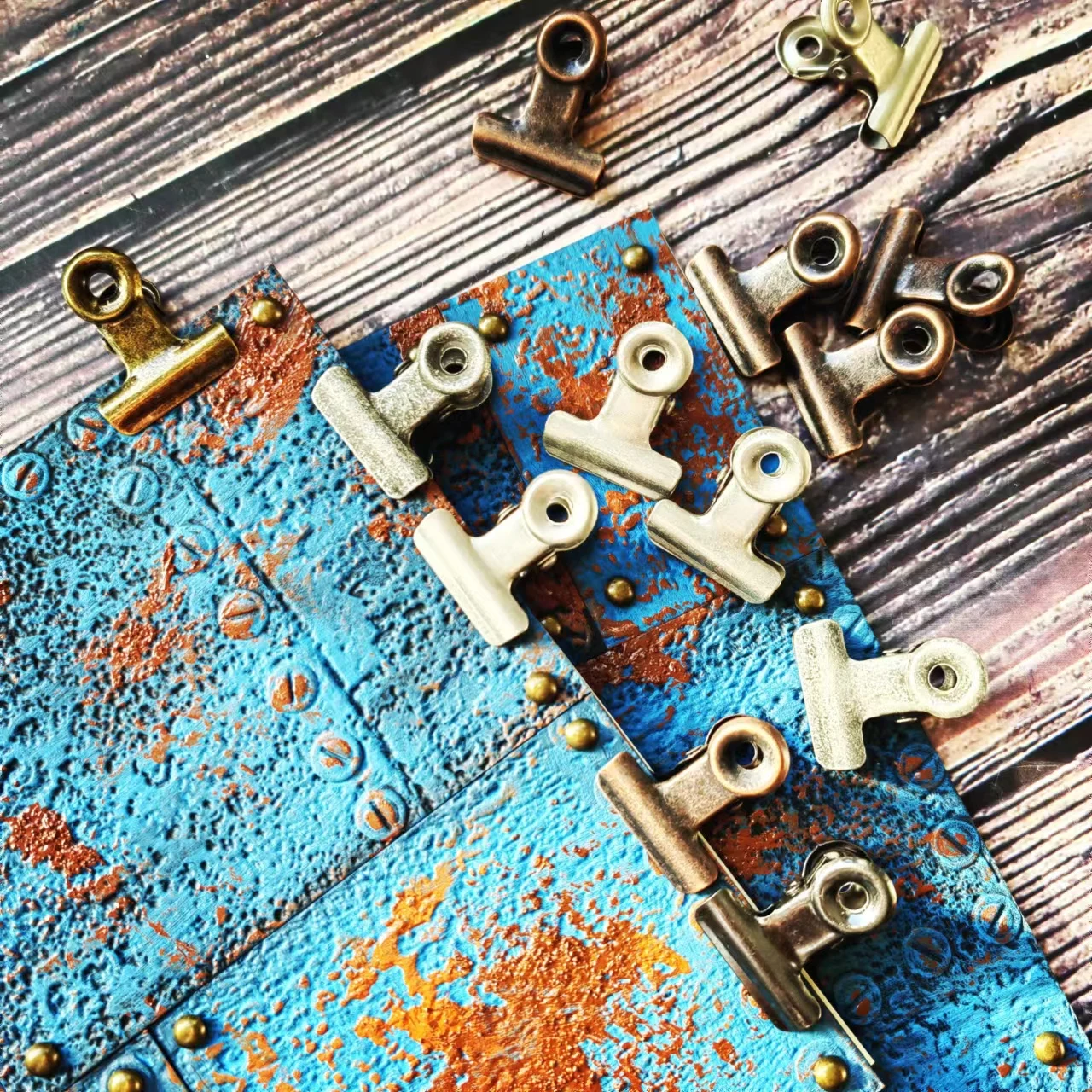 Description Picture 3 of item[MET005] Retro Clip Clamp Diy Embellishment Scrapbooking JunkJournal Handmade