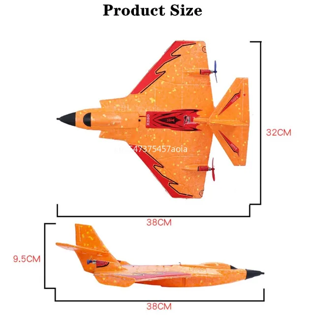 X320 Water, land and air remote control glider EPP foam remote control aircraft with LED light flight time Remote control plane 6