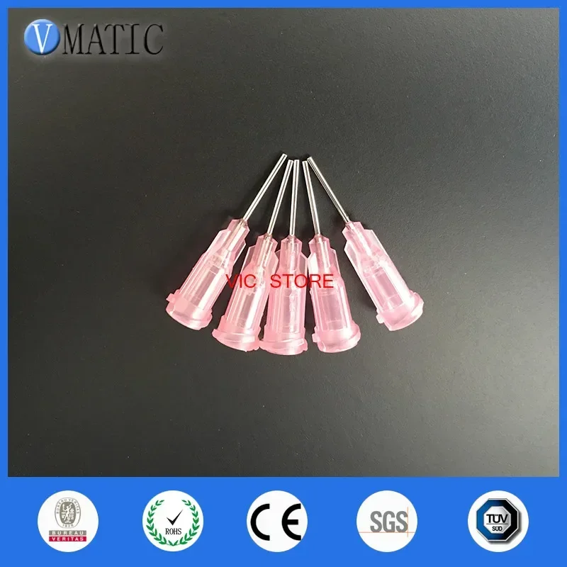 100Pcs/Bag 20G Luer Lock S.S. Glue Dispensing Needles, Disposable Dispenser Needle Tip With 0.5'' Length
