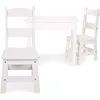 Wooden Table & Chairs - White 5