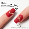 AWStorG 15ml Super Matte Top Coat 2.0 Soak Off Semi-Permanent  Non-stick Powder Nail Polish Base Top Coat Nail Art Decorations 5