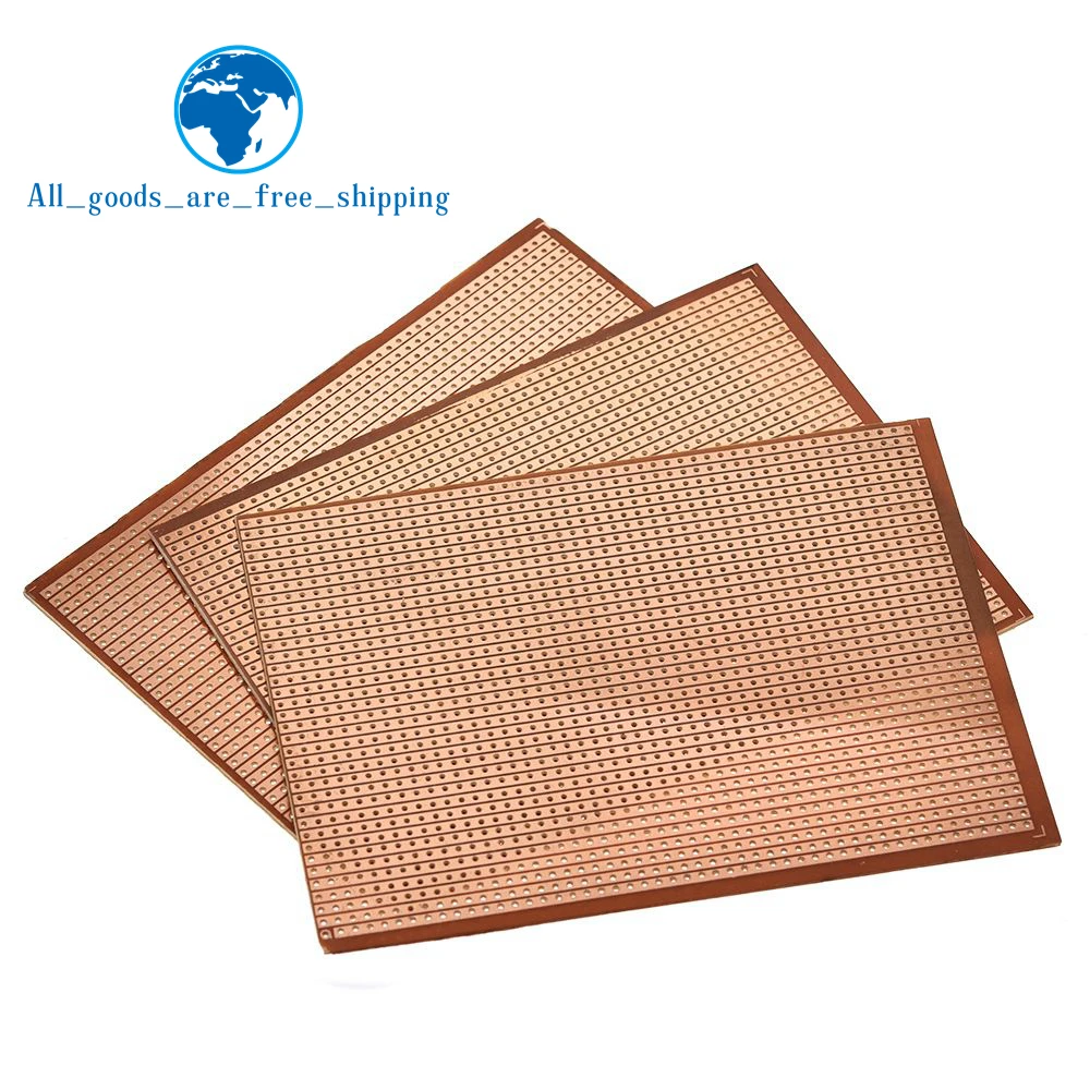TZT DIY 9.5x12.8 9.5*12.8CM Prototype Paper Board Universal Experiment Matrix Circuit Board Single Row Continuous Hole 95x128mm printed circuit board