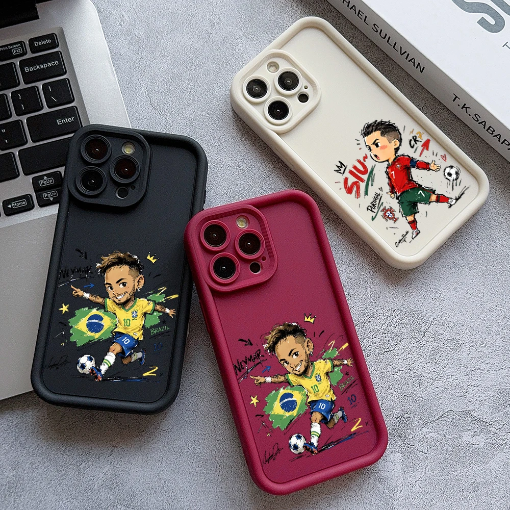 Cartoon Soccer Stars Phone Case Cover