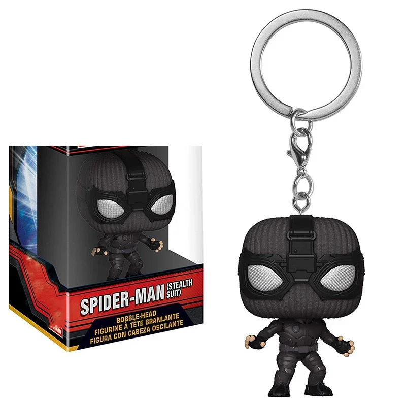 thumbnail image 4 of FUNKO IRON SPIDER GWEN Spider Man ZOMBIE HUNTER SPIDEY Peter Parker Mysterio Pocket Pop Llavero Bobble Head Figura de vinilo Juguetes, 4 of 5