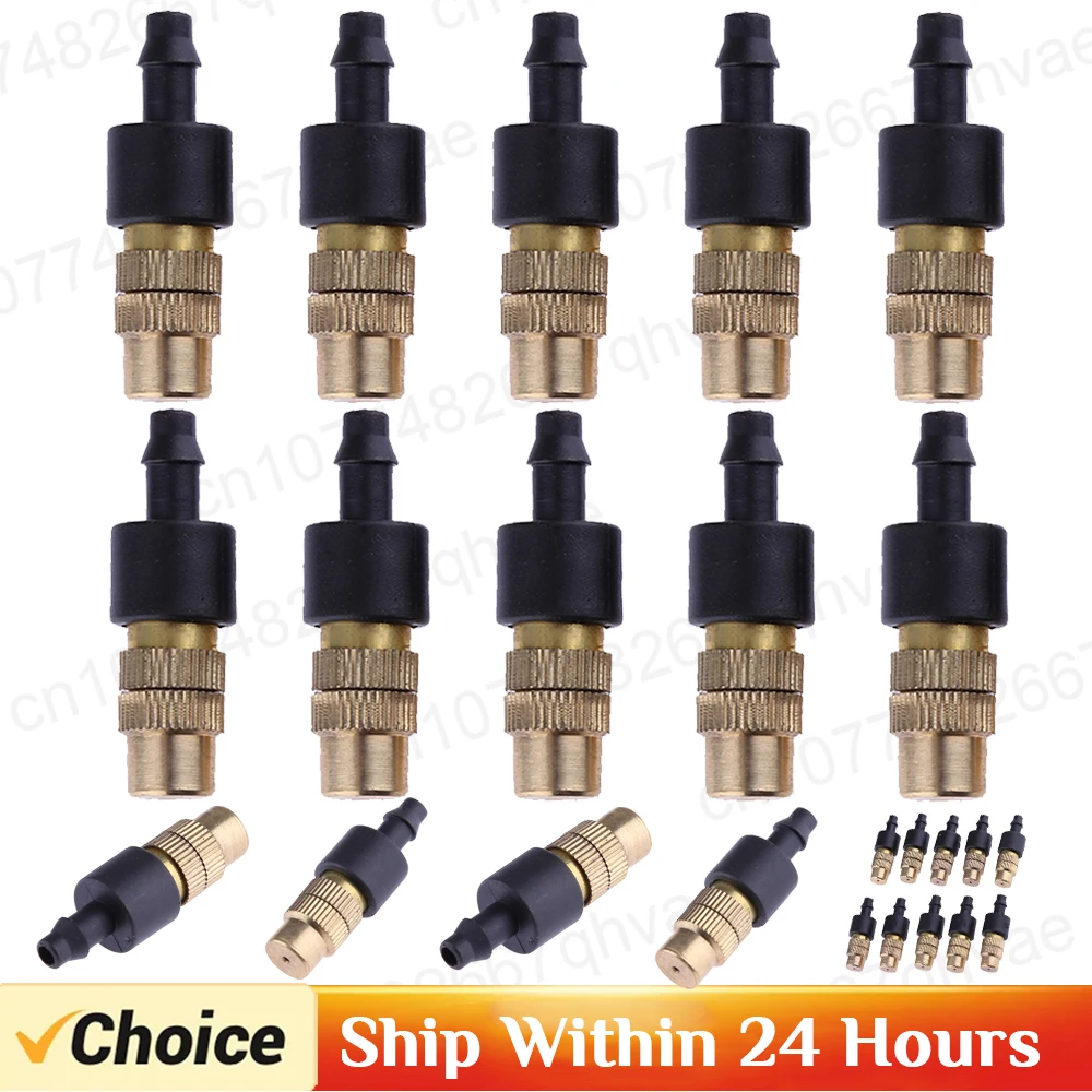 Garden Dripper 10-100pcs 4/7 Adjustable Brass Sprinkler