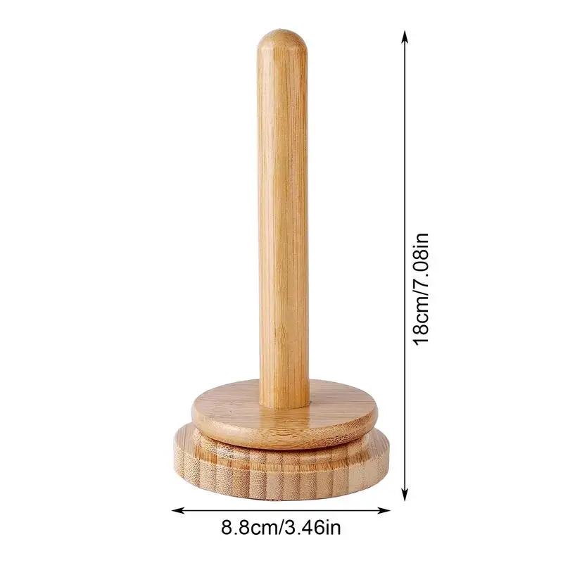 Wooden Rotating Yarn Holder and Dispenser for Knitting and Crocheting