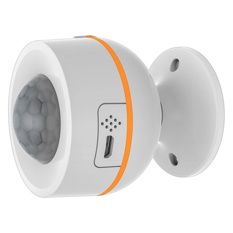 

Tuya Zigbee Smart PIR Motion Sensor With Temperature And Humidity Sensor USB Power Supply Works