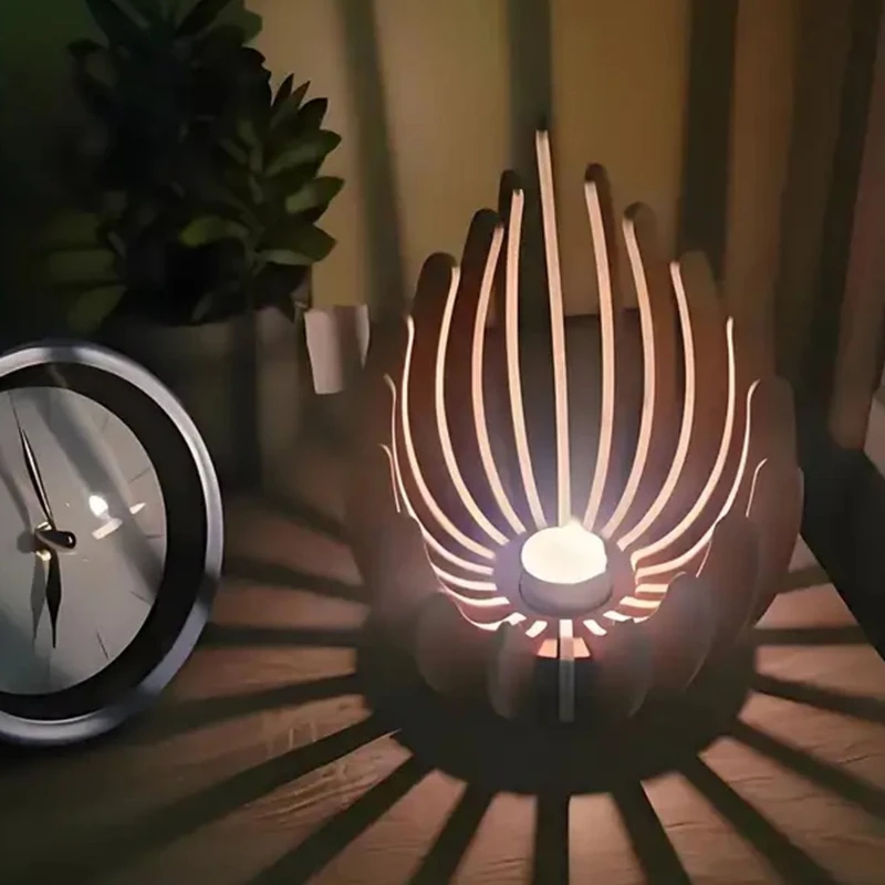 Handmade Lotus Candle Holder with Elegant Decoration Suitable for Weddings Modern Minimalist Crafts Suitable for All Seasons