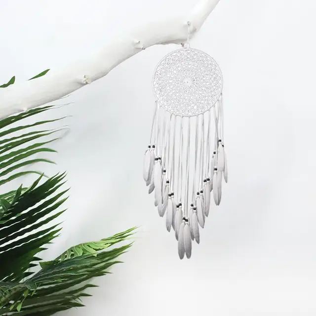 Álomfogó A Zsinórral, Amely Könnyen Lógható, Halványsággátló Tollos Bojt Északi Stílusú Medál Lakberendezési Dekoráció - Image 4