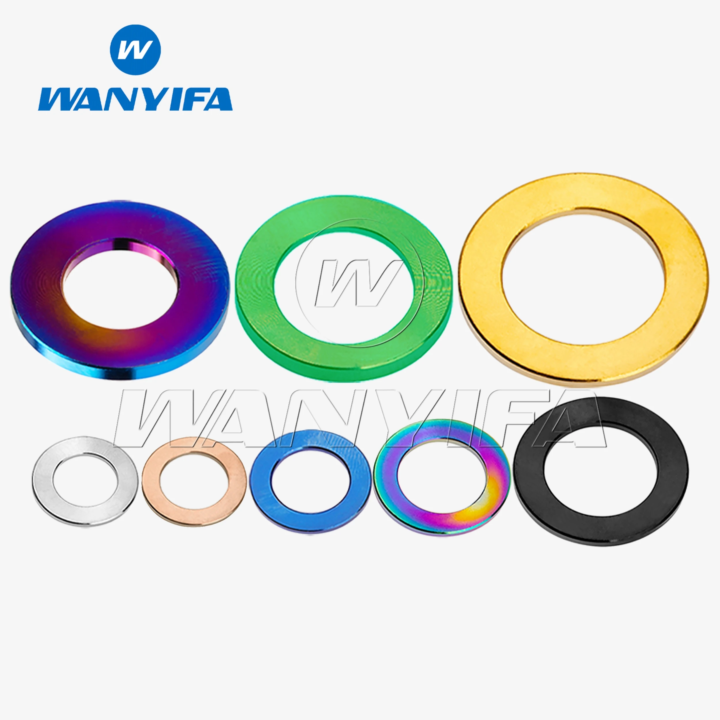 Titanium Washers Wanyifa Titanium M4 M5 M6 M8 M10 Spacer Washer For DIN912 Bolt Screw
