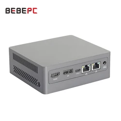 BEBEPC Mini PC Intel Celeron N5095 8GB DDR4 512GB SSD 2 LAN Dual-band WiFi Bluetooth 4.2 4K UHD Portable Windows 11/10 TV Box