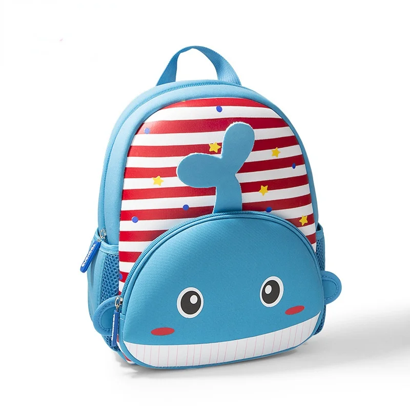 Schoolbag New 3D Animal Children Backpacks Brand Girl Boys ShoulderbagToddler Kids Neoprene Kindergarten Cartoon Free Shipping