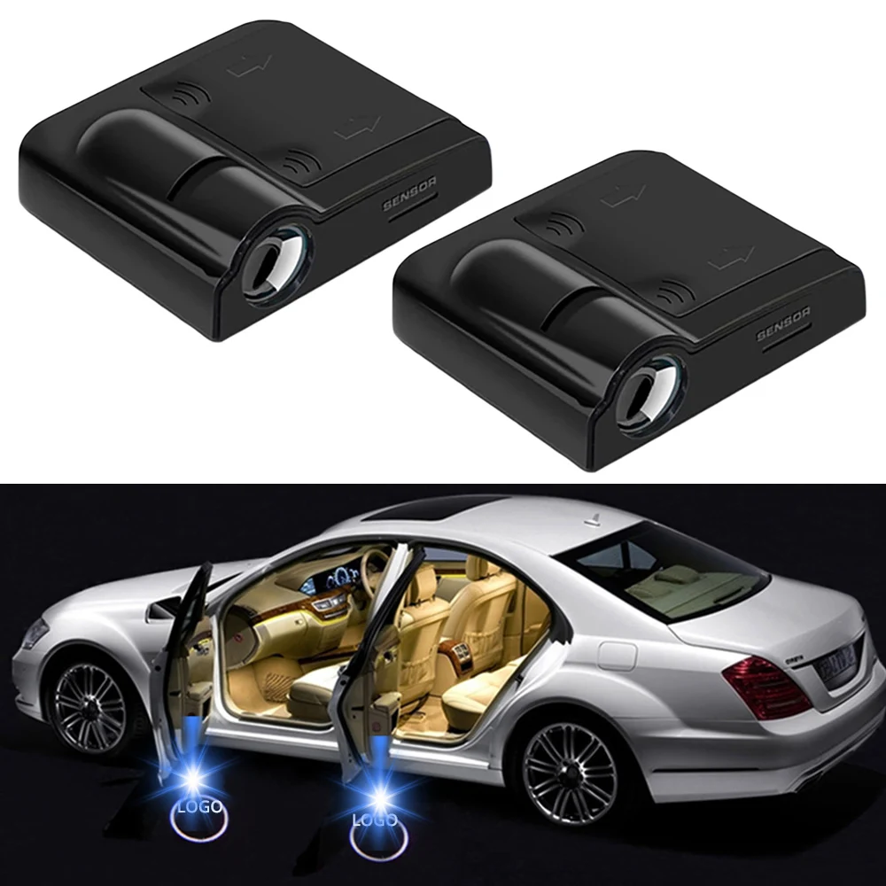 2PCS LED Auto Tür Licht Logo Projektor Lampen Für Skoda Octavia A7