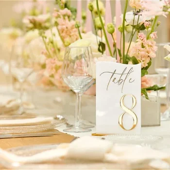 wedding table number signs