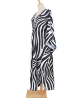 Plus Size Womens Animal Print Kaftan Dresses Caftans Swimwear Coverups Summer Bathing Suit Long Beach Dress - Image 5