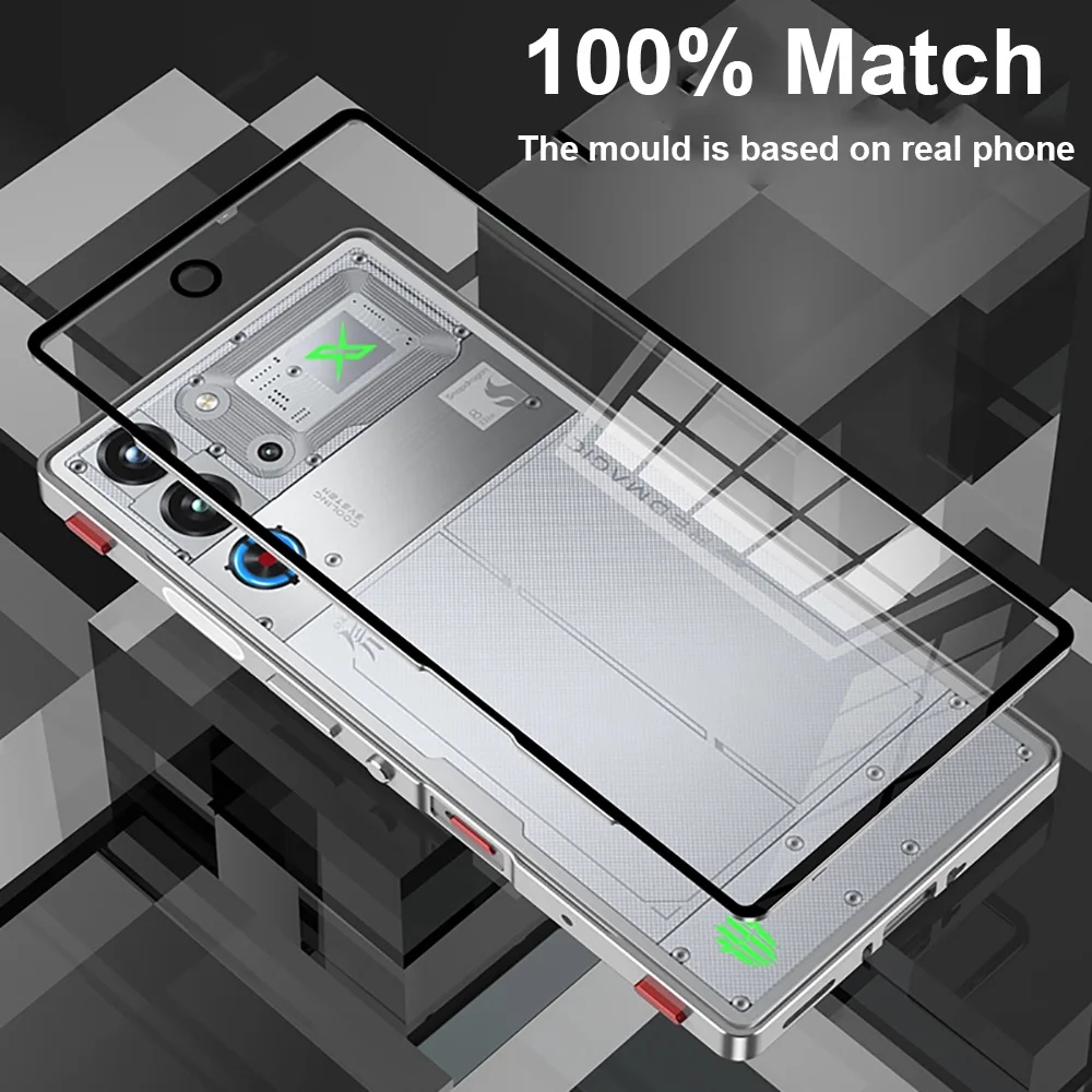 Luxury Aluminum Alloy Frame Metal Bumper Case with Clear Tempered Glass Back