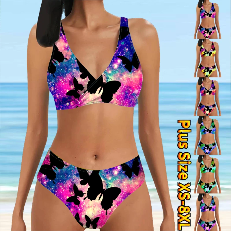 

Beachwear Monokini Swimsuit Bathing Suit Sexy High Waist Summer New Design Printing Swimdrss Women Two Piece Tankini Swimwear