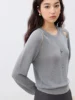 ZIQIAO Unique Design Hollow Knit Sweater For Women 2025 Early Spring New Linen Pink Grey Chic Pullover Fashion Top 25ZQ91188 1