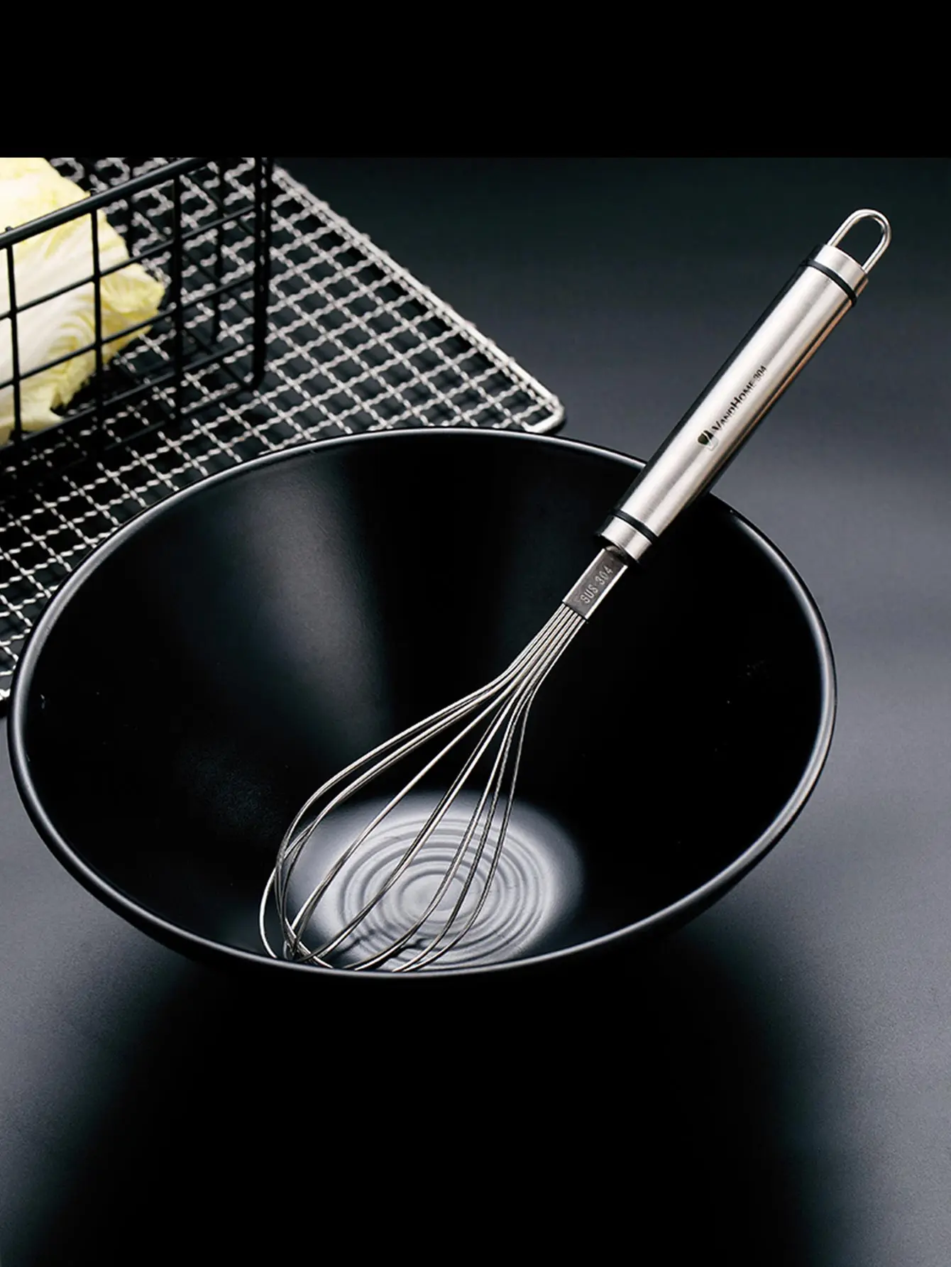 Egg Whisk Stainless Steel Kitchen Balloon Whisks Manual Egg Beater Blender Mixing Mixer Tools