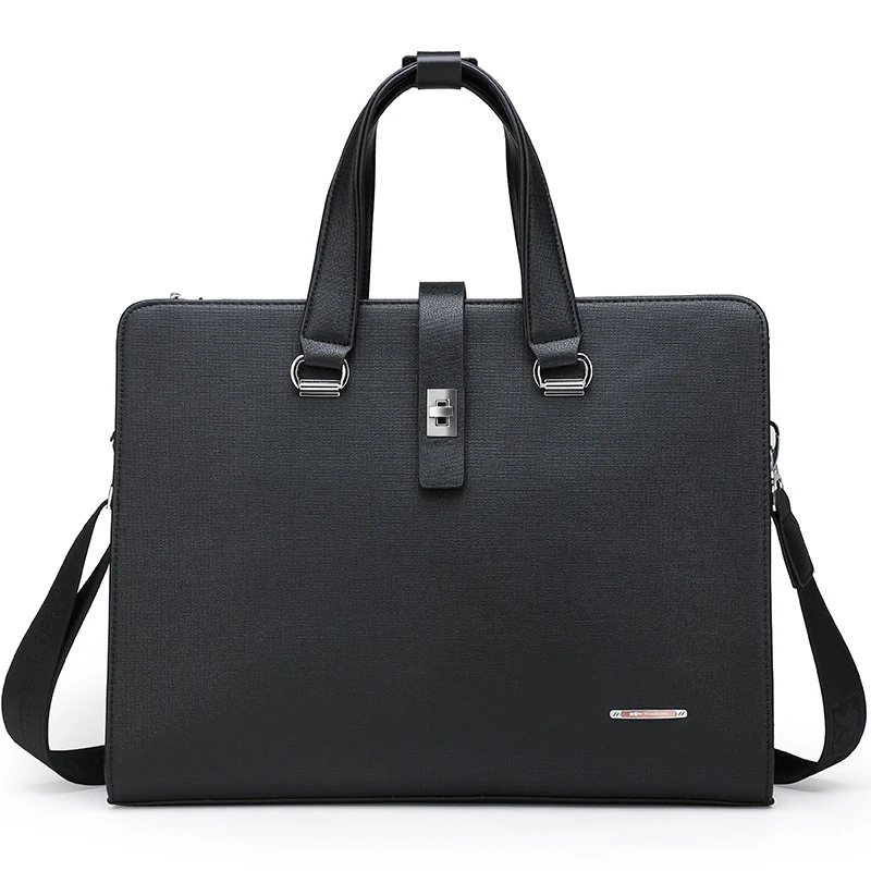 

New men's handbag, trendy business computer bag, business travel file bag, trendy one shoulder crossbody briefcase