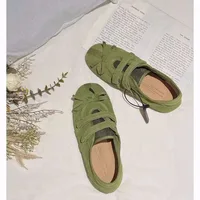 Women's Flat Casual Shoes Bow Tie Square Toe Velcro Shoes Women Leisure 2025 New Spring Autumn Fashion Suede Zapatillas De Mujer 1