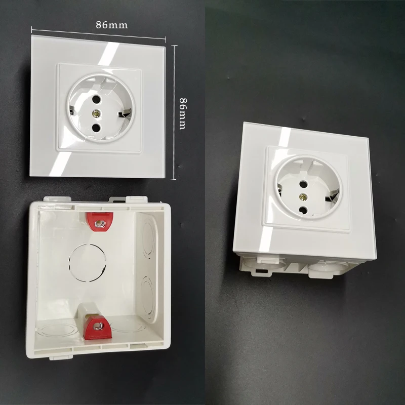 86 type British Standard electrical adjustable mounting box cassette switch socket junction box concealed internal mounting
