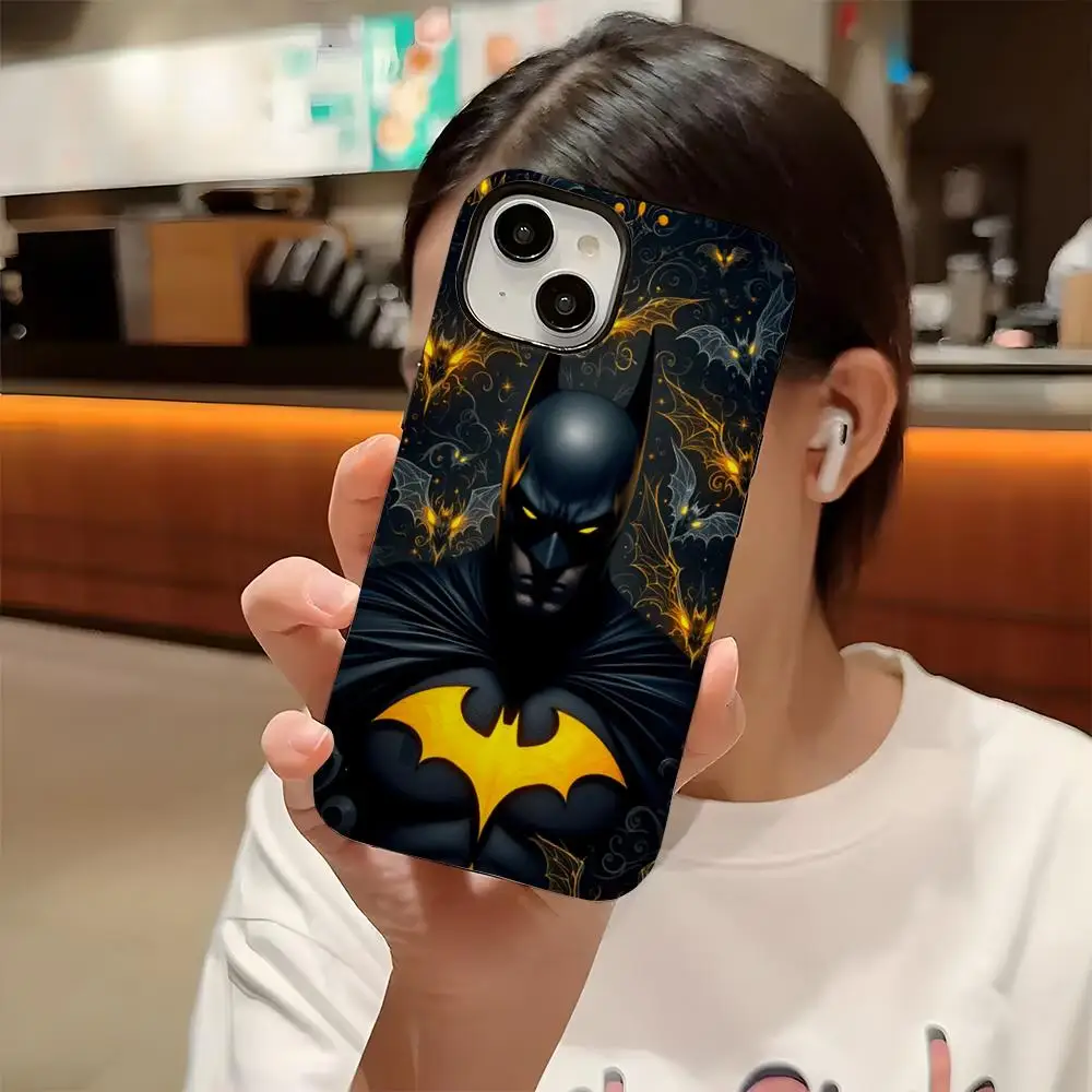 Sleek Batman Logo Dual-Layer Phone Case
