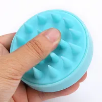 Silicone Head Body To Wash Clean Care Hair Root Itching Scalp Massage Comb Shower Brush Bath