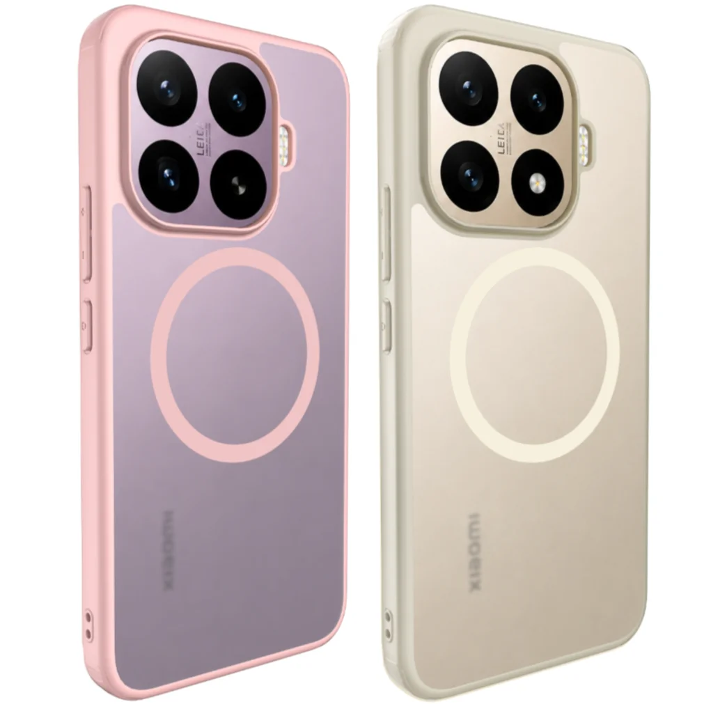 Luxury Matte Transparent Magnetic Case with Wireless Charging