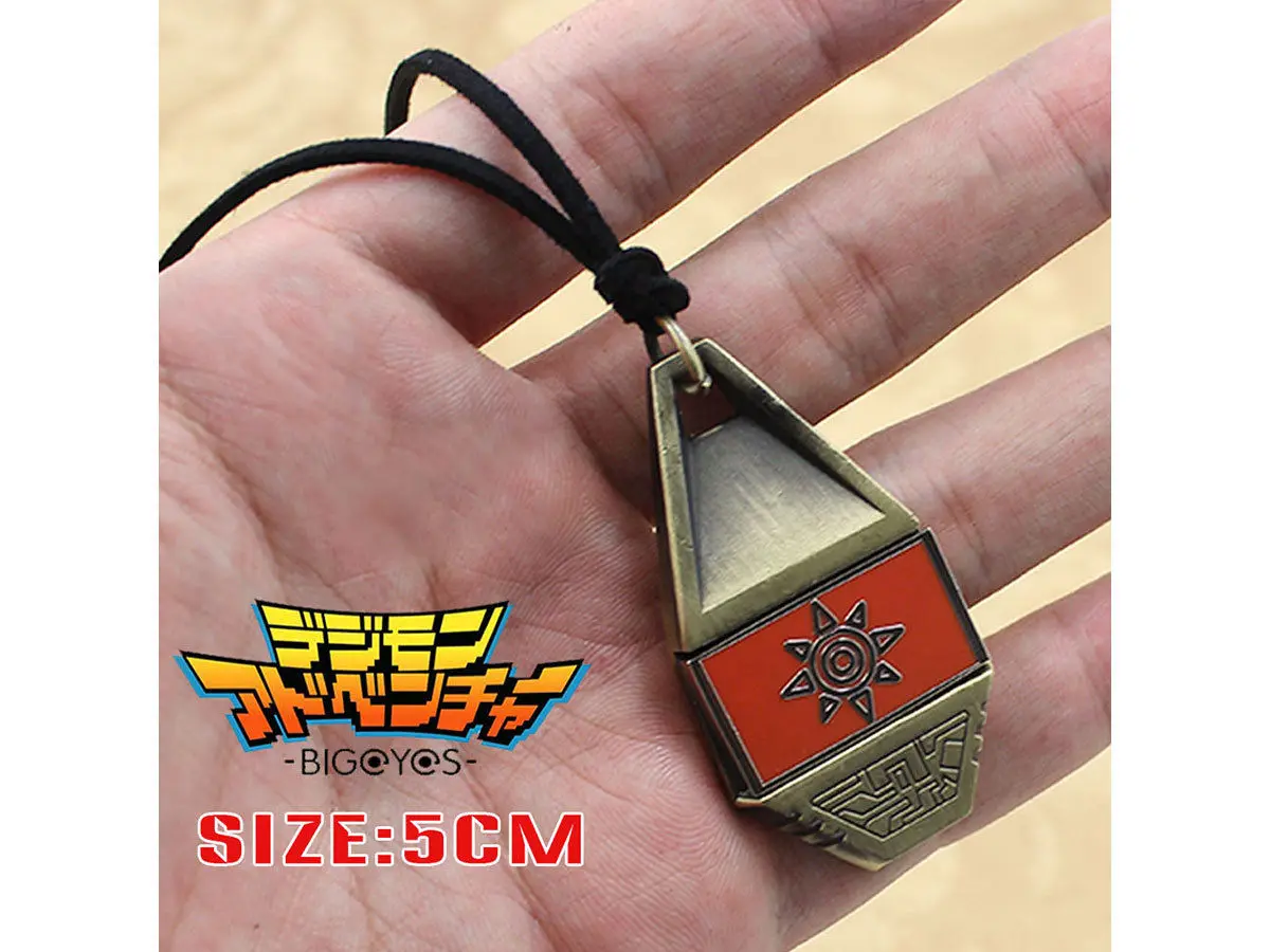 Digimon Adventure Digital Monster Courage/Friendship/Love/Hope Evolution Badge Magnetic Pendant Necklace, necklace pendant,anime necklace