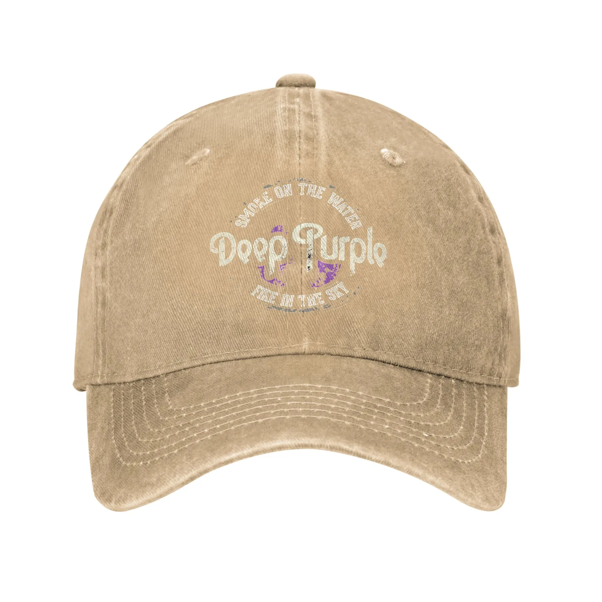 Deep Purple Baseball Cap - Washed Street Style Unisex Hat