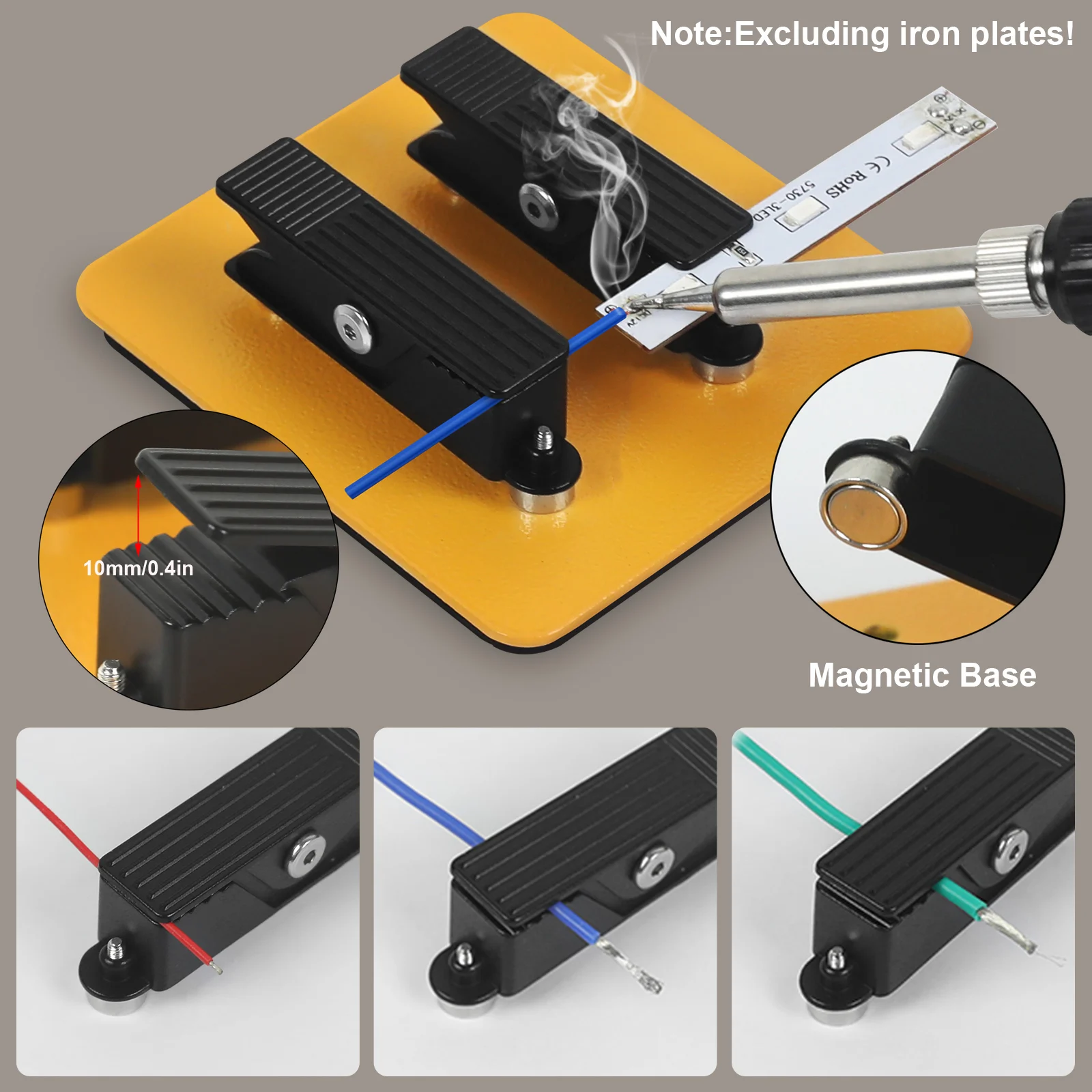 NEWACALOX Magnetic Helping Hands Soldering Clamp PCB Holder Solder Wire Clip Soldering Third Hand Tools for Electronics Repair
