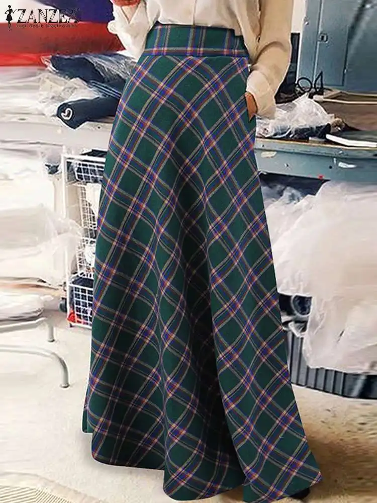 ZANZEA 2022 Stylish Women Plaid Checked 