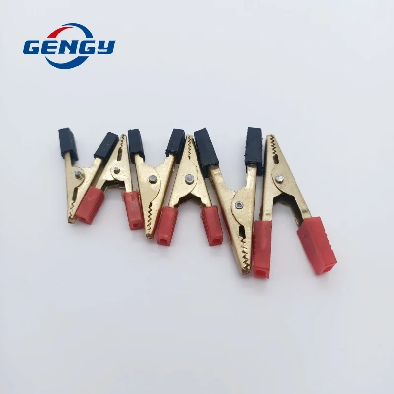 Alligator Clips 10 Pcs Copper Crocodile Clip 40mm 50mm Plastic Handle Test Probe Alligator Clips Connector Connect Socket Plug Not JIT