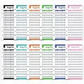 12Pcs Schedules