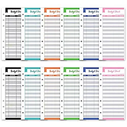 Premium A6 PU Leather Budget Binder with Cash Envelopes and Bill Organizer (12Pcs Schedules)