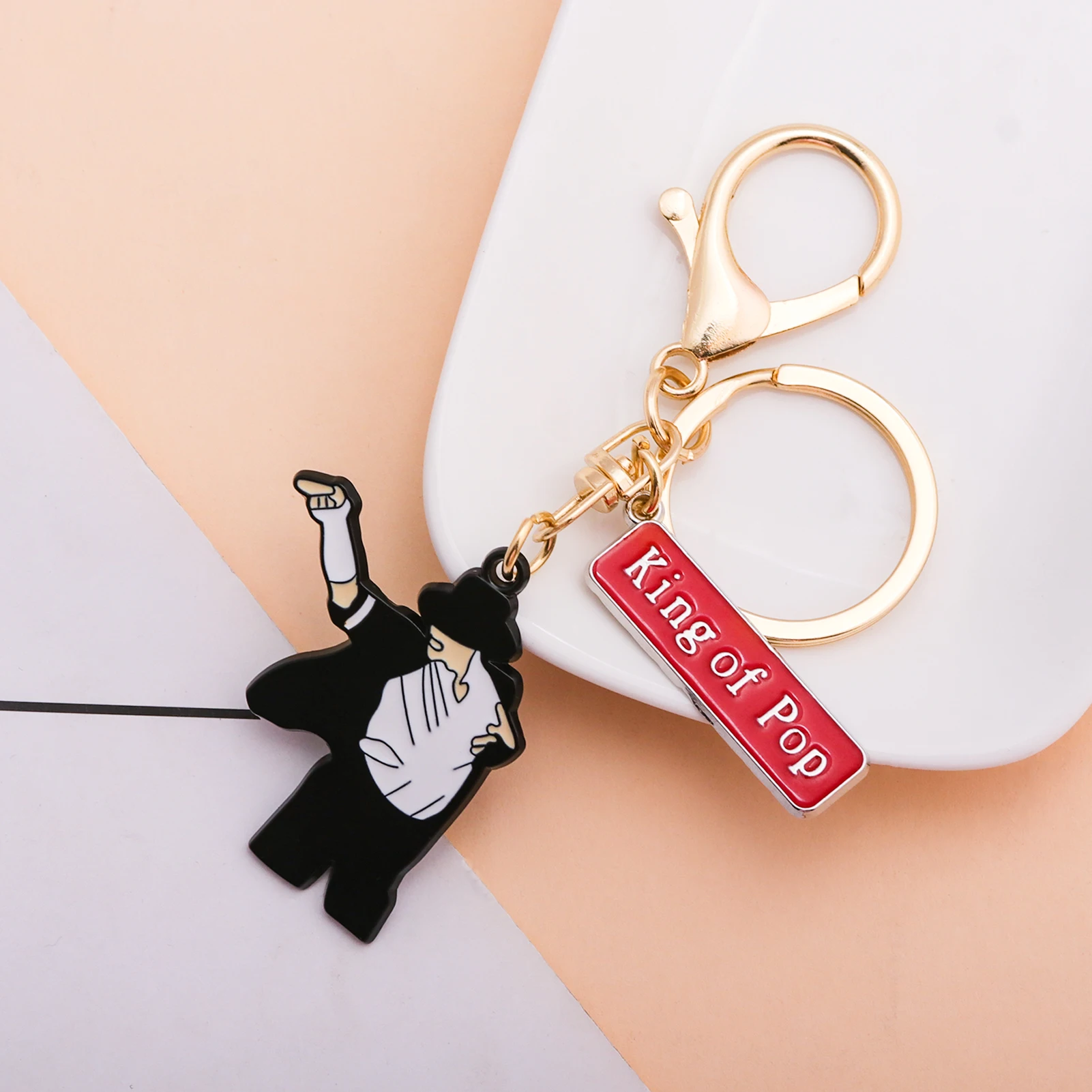 Michael Jackson Retro Dance Moves Keychain - King of Pop Tribute Gift Collection