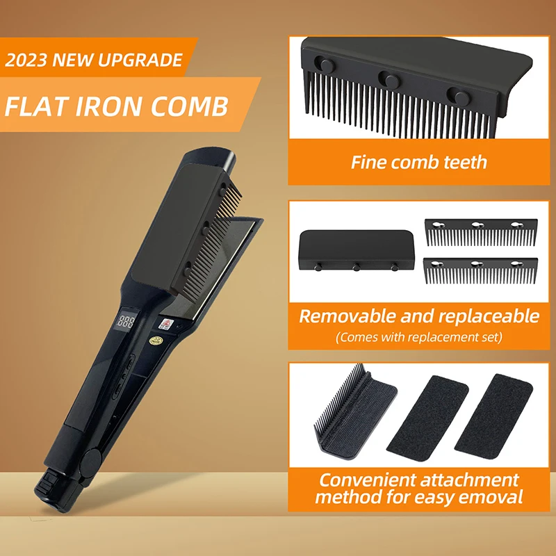 Straightening iron with teeth cheap