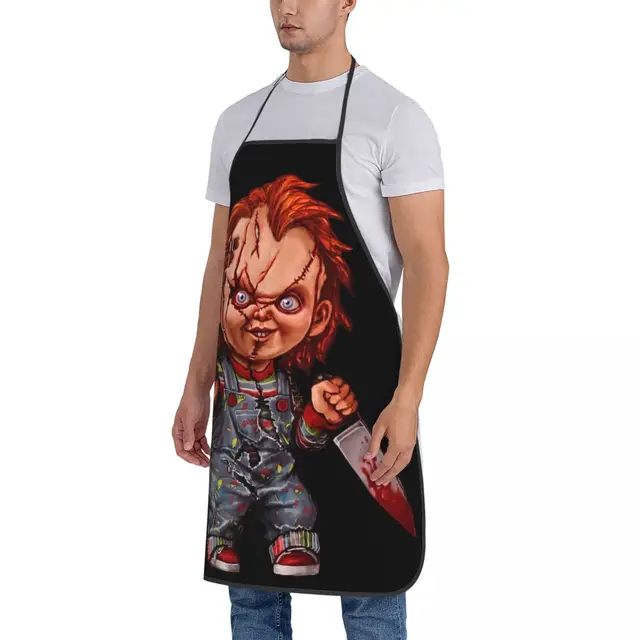 킬러 인형 앞치마: 공포와 스타일을 요리실에 불어넣는 세련된 방호벽
