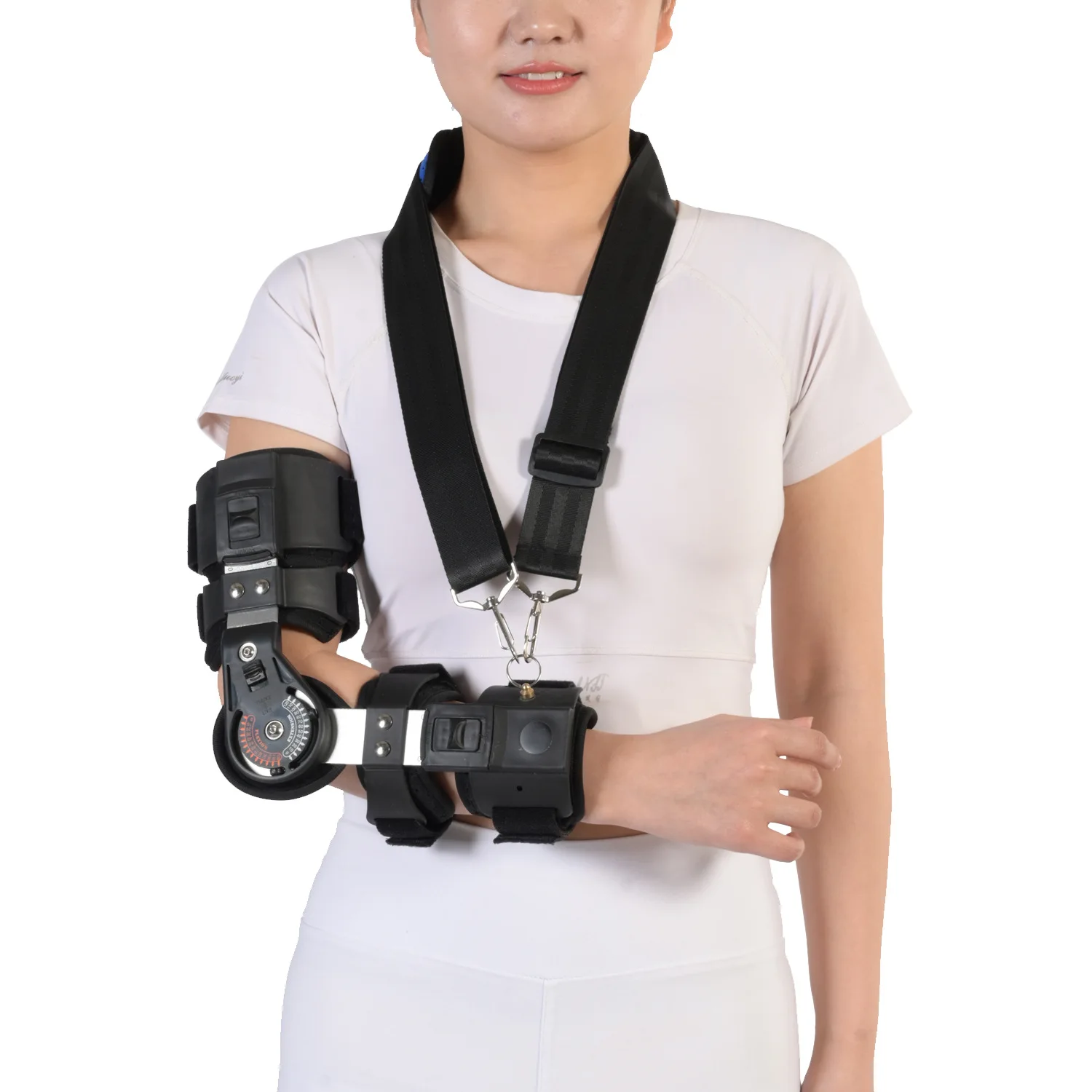 New Elbow Joint Fixation Brace ROM Hinged Shoulder Arm Sling Forarm Braces Support Splint Orthosis Adjustable Sling 2