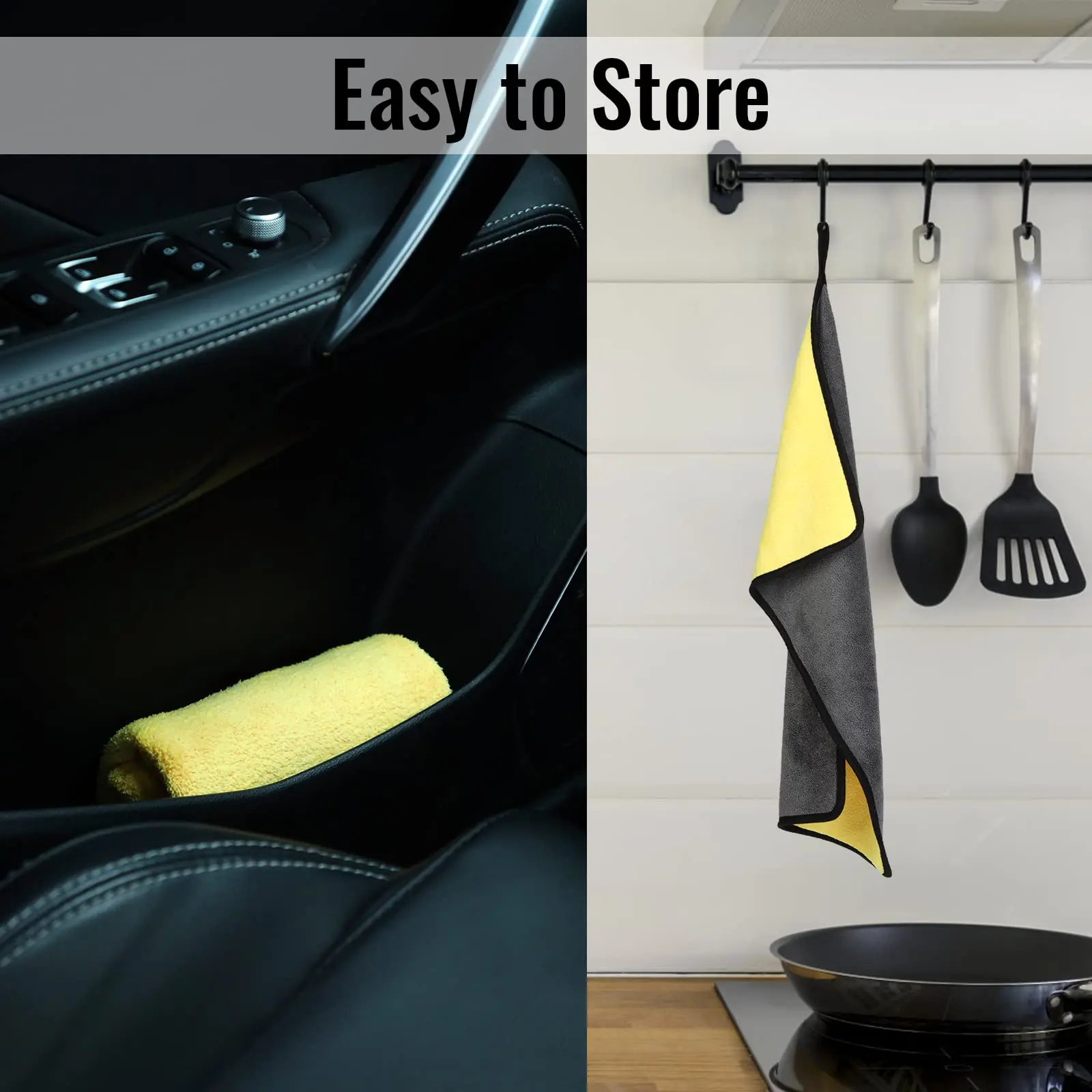 Large Size Thick Microfiber Cleaning Towel Car Detail Cloth Car Drying Towel Polishing Waxing Dry Absorbent