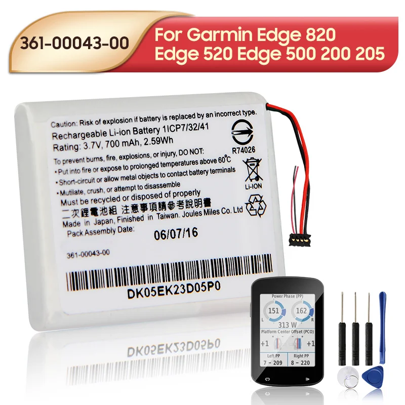 Original Replacement Battery 361-00043-00 For Garmin Edge 820 Edge 520 Edge  520 plus 500 200 205 GPS Cycling Computer Battery - AliExpress