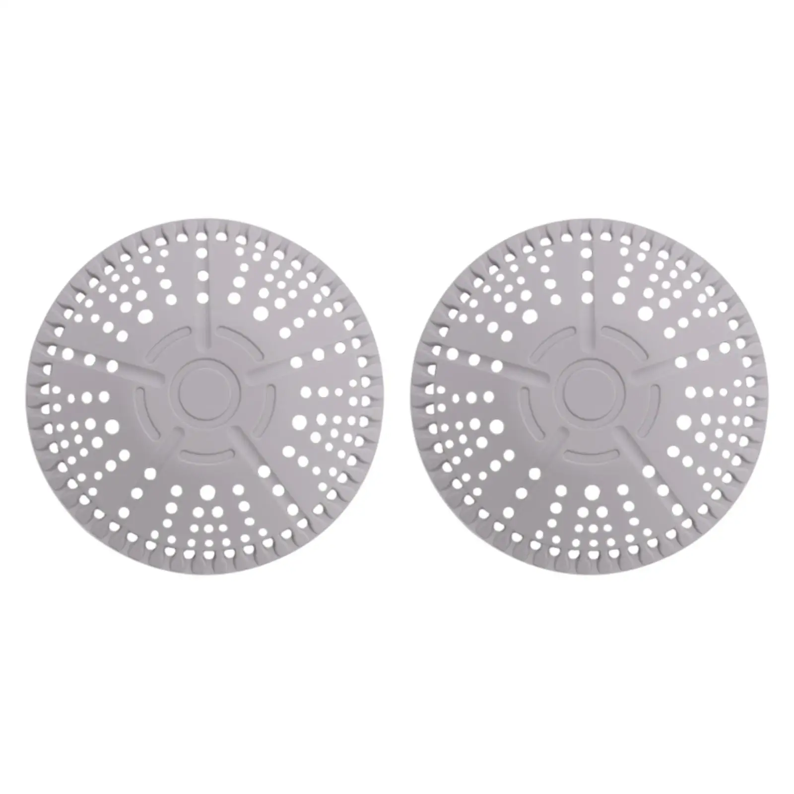 2x Drain Cover Silicone Drain Catcher for Washbasin Laundry Room Shower 2