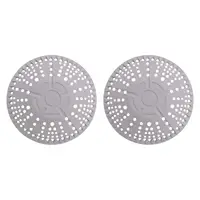 2x Drain Cover Silicone Drain Catcher for Washbasin Laundry Room Shower 2