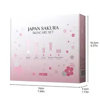 5/3pcs/Set Sakura Skin Care Sets Face Cream Serum Toner Facial Cleanser Sunscreen Eye Cream Gift Box Face Skin Care Set Product 6