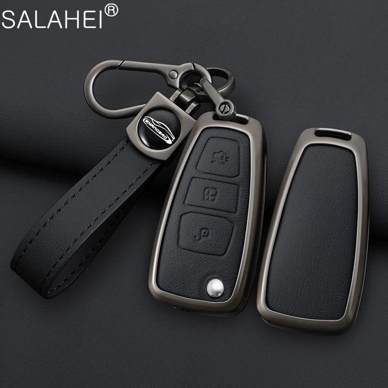 Car Key Case Full Cover Holder Shell For Ford Ranger CMax SMax Focus Galaxy Mondeo Transit Tourneo Custom Keychain Accessories