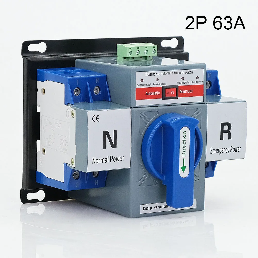 

Circuit Breaker Transfer Switch CB Grade CB Micro-break Type Dual Power Generator Transfer P 63A 220V U = 500 V