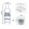 75ml Nail Brush Cleaner+Container+Filter Brush wash liquid Manicure Tools set 2