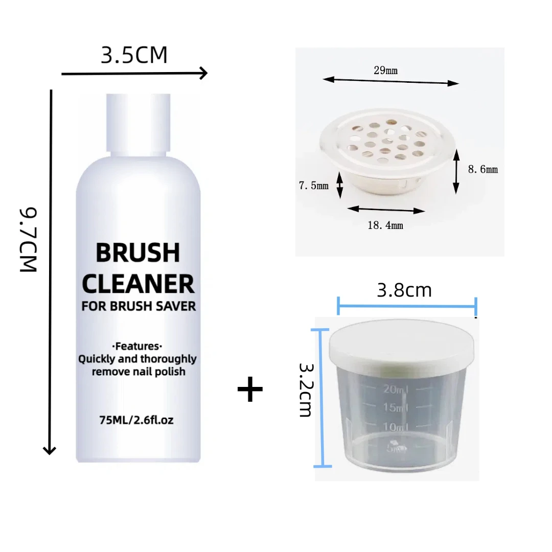 Brush Restorer Nail gel Polish Remover Brush cleaner liquid Makeup Cleaning Tool Cleaning Solution 2